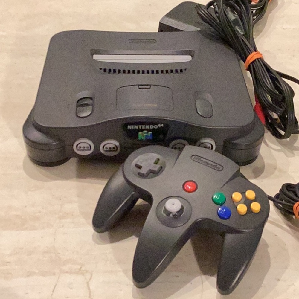 Nintendo 64 Console & N64 Controller Original Black OEM Authentic - Picture 14 of 15